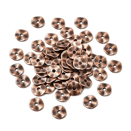 Tibetan Style Alloy Wavy Spacer Beads RLF9350Y-NF-1