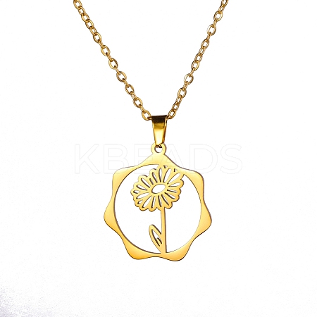 304 Stainless Steel Pendant Necklace PW-WG26640-03-1