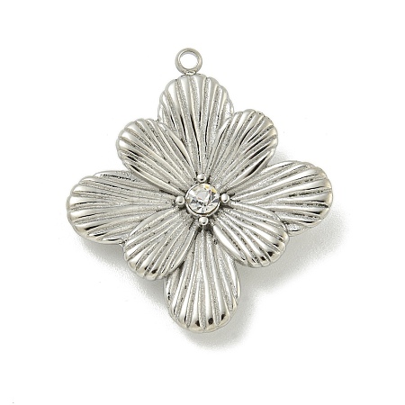 304 Stainless Steel Pendants STAS-L022-433P-1