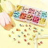 450Pcs 8 Colors Opaque Acrylic Beads OACR-FS0004-03-7