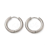 202 Stainless Steel Huggie Hoop Earrings EJEW-F111A-16mm-P-4
