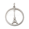 Non-Tarnish 304 Stainless Steel Pendants STAS-C086-05E-P-1