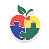 Autism Theme Silicone Beads SL-CBAF318-D05-1