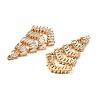 Brass Micro Pave Cubic Zirconia Pendants KK-F901-01D-G-2