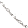 Non-Tarnish 10Pcs 304 Stainless Steel Dapped Chain Necklaces Set NJEW-K254-02P-2