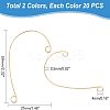40Pcs 2 Colors 316 Stainless Steel Ear Cuff Findings STAS-UN0037-75-5
