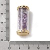 Glass Tube with Natural Amethyst Chip Beads Inside Pendants LS-FIND-B054-01G-02-3