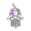 Tibetan Style Alloy Pendants PALLOY-M191-03AS-RS-2