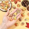 30Pcs 6 Styles Autumn Theme Opaque Resin Cabochons CRES-YW0002-81-5