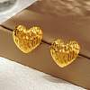 Stylish 304 Stainless Steel Heart Stud Earrings TR6731-2