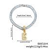 Fashionable Brass Micro Pave Clear Cubic Zirconia Charm Bracelets AF9298-11-1