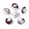 Two Tone Glass European Beads GDA009-3-1