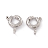 Non-Tarnish 201 Stainless Steel Spring Ring Clasps STAS-J401-LD022-6-1