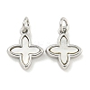 Brass with Sea Shell Charms KK-Q820-15P-1