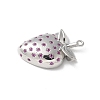 Brass Micro Pave Cubic Zirconia Pendants KK-P290-39P-2