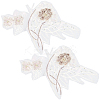 Flower Lace Embroidery Sewing Fiber Appliques DIY-WH20011-90C-1