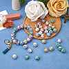 WEWAYSMILE 50Pcs 5 Styles 15mm Silicone Round Beads Making Kit JX486A-5
