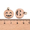 Halloween Theme Rack Plating Luminous Alloy Enamel Pendants ENAM-N056-229G-4