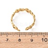 304 Stainless Steel Open Cuff Rings for Women RJEW-K309-18G-5