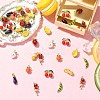 5Pcs Rack Plating Alloy Enamel Pendants ENAM-YW0005-96A-5