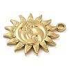 Ion Plating(IP) 304 Stainless Steel Pendants STAS-B075-10G-04-2