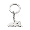 Non-Tarnish Animal 304 Stainless Steel Pendant Keychains KEYC-P017-A02-1