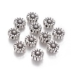 Tibetan Style Alloy Flower Beads TIBEP-GC190-AS-NR-1