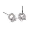 Brass Stud Earring Findings KK-G497-31P-2