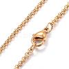 304 Stainless Steel Rolo Chains Necklaces NJEW-G278-02G-2
