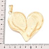 Heart Rack Plating Alloy Big Pendants FIND-N005-53G-3