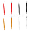 4 Pairs 4 Colors Faux Suede Tassel Earrings EJEW-FI0003-10-8
