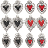 24Pcs 6 Styles Alloy Enamel Pendants ENAM-SC0005-05-1