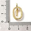 Brass Micro Pave Cubic Zirconia Pendants ZIRC-P123-01G-I01-3
