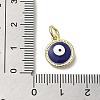 Brass Enamel Charms KK-E092-14G-08-3
