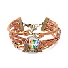Rainbow Pride Bracelet BJEW-F426-01I-1