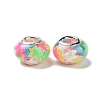 Transparent Resin European Rondelle Beads RPDL-P005-01P-12-2