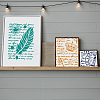 1 Set PET Hollow Out Drawing Painting Stencils DIY-MA0003-27-6