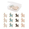 Craftdady 40Pcs 4 Colors Alloy Enamel Pendants ENAM-CD0001-15-7