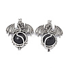 Natural Obsidian Pendants G-P491-02AS-05-1