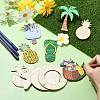 1Set Laser Cut Wood Shapes Pendants WOOD-CJ0002-23-4