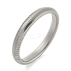 Non-Tarnish 304 Stainless Steel Spring Bangles for Women Men BJEW-U003-02A-P-1