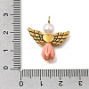 Resin Imitation Pearl Pendants PALLOY-JF02565-12-3