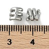Brass Micro Pave Cubic Zirconia Beads KK-P283-12P-3