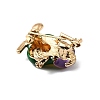 Golden Alloy Enamel Brooch LS-JEWB-K018-32A-G-2