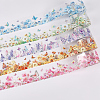 5 Rolls 5 Colors PET Self-Adhesive Paper Decorative Stickers DIY-CP0012-92-4