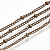 Brass Coated Iron Curb Chain Necklace Making LS-MAK-T006-01R-2