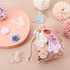 24Pcs 12 Style 3D Rose Organgza Lace Embroidery & Butterfly Ornament Accessories DIY-BT0001-48-7