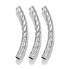 304 Stainless Steel Curved Tube Beads STAS-M071-03E-P-1