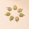 Bohemia Style Natural Green Aventurine Pendants LS-BOHO-PW0001-060E-01-1