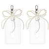 2Pcs Plastic ID Card HJEW-FH00140-1